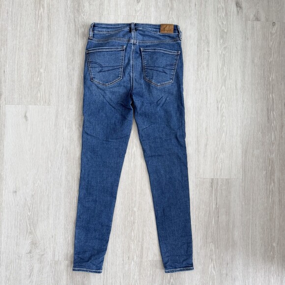 American Eagle Jeans Skinny Next Level Stretch Blue Women's Size 2 EUC - Picture 2 of 13